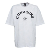(WMNS) Converse Areca Palm Mesh Boxy T-Shirt 'White Black' 10008467-A04