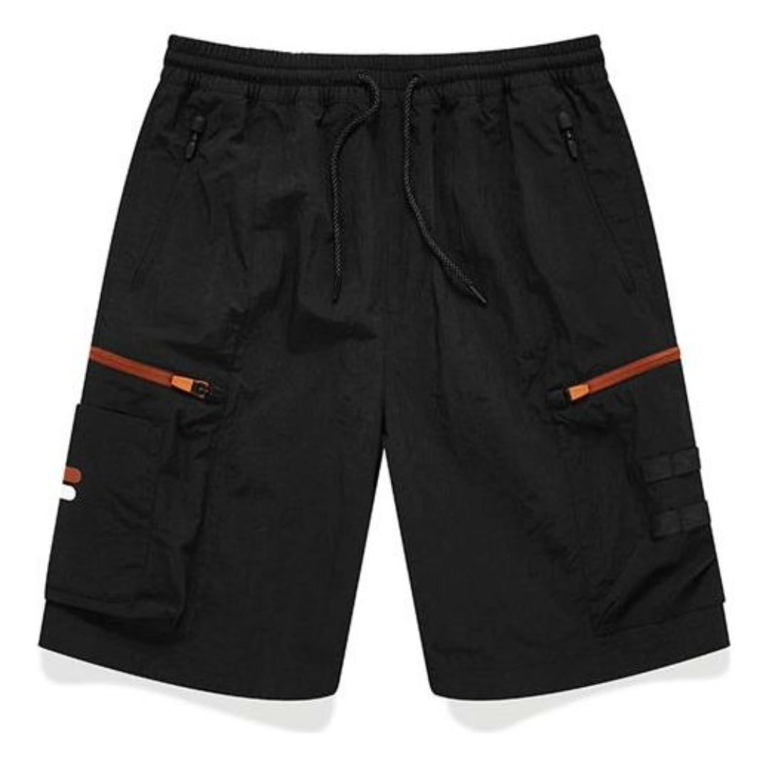 FILA FUSION Woven Utility Sports 5-Inch Shorts 'Black' T11M133801F-BK