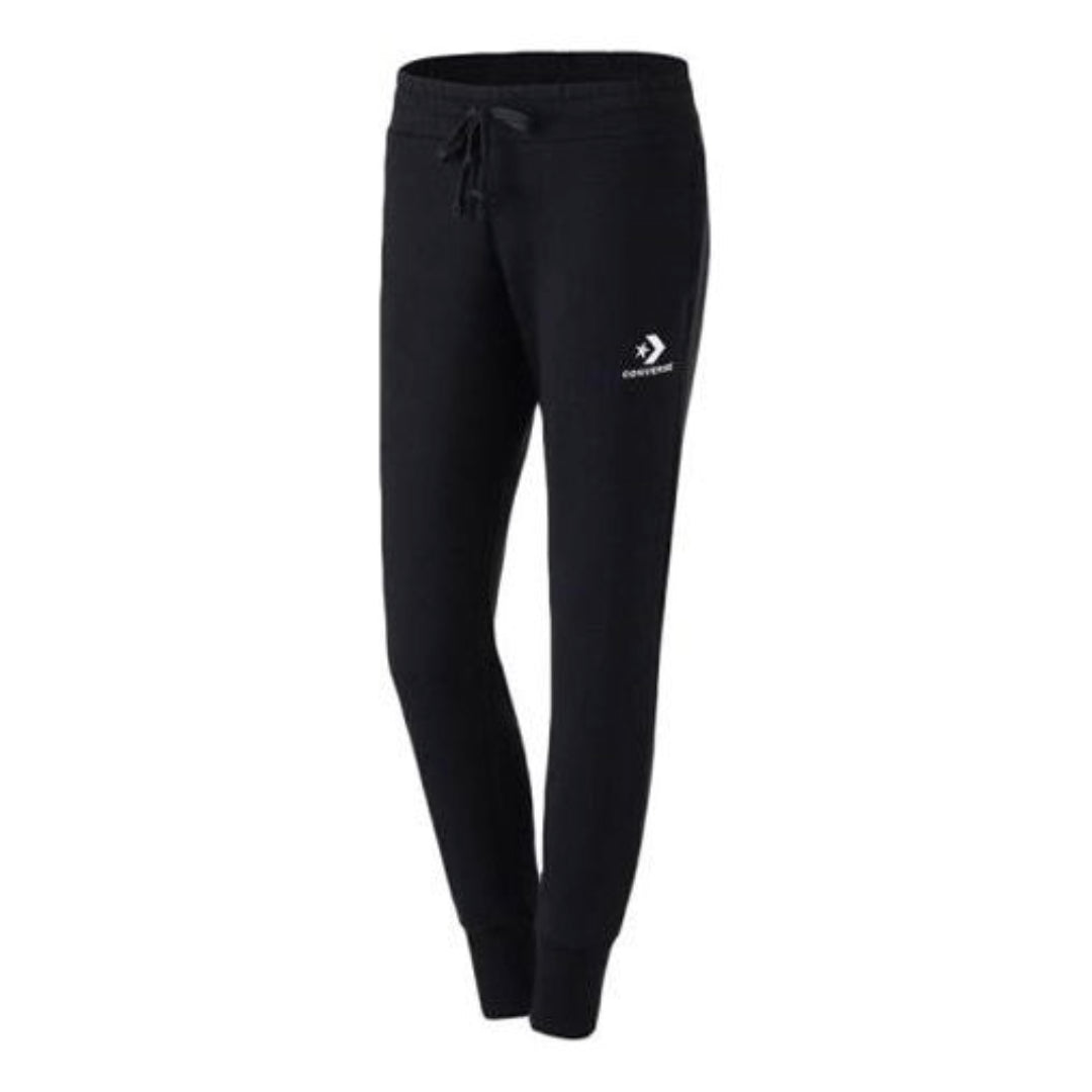 (WMNS) Converse Star Chevron EMB Pants Asia Sizing 'Black' 10008924-A01