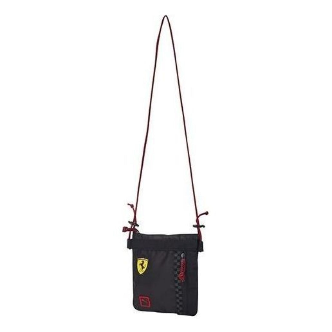 PUMA Scuderia Ferrari Fanwear Portable Shoulder Bag 'Black Red' 076889-02