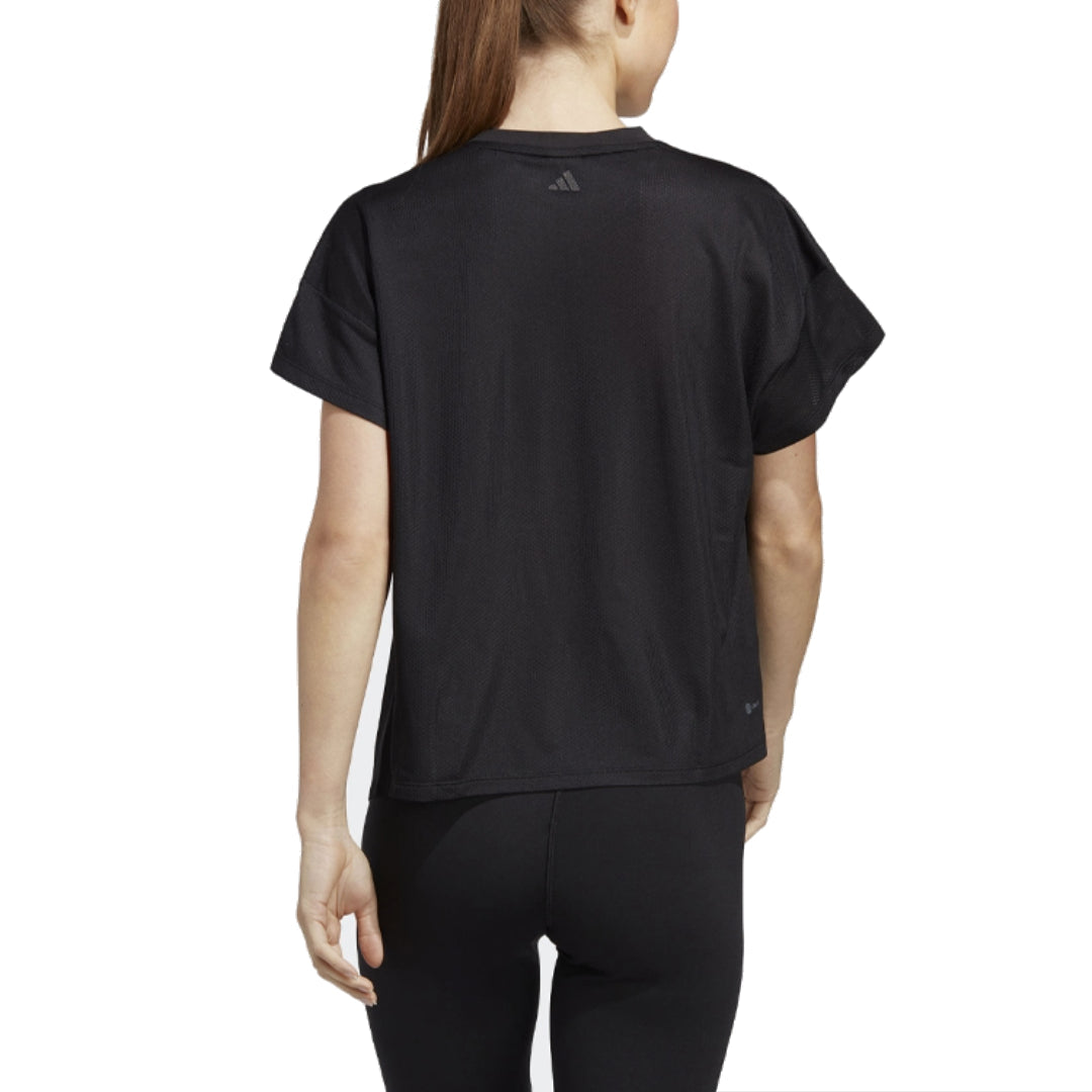 (WMNS) adidas HIIT AEROREADY Quickburn Training T-Shirt Asia Sizing 'Black' HY5407