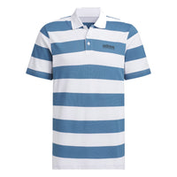 adidas Pique Stripe Polo Shirt Asia Sizing 'Blue White' JI9058