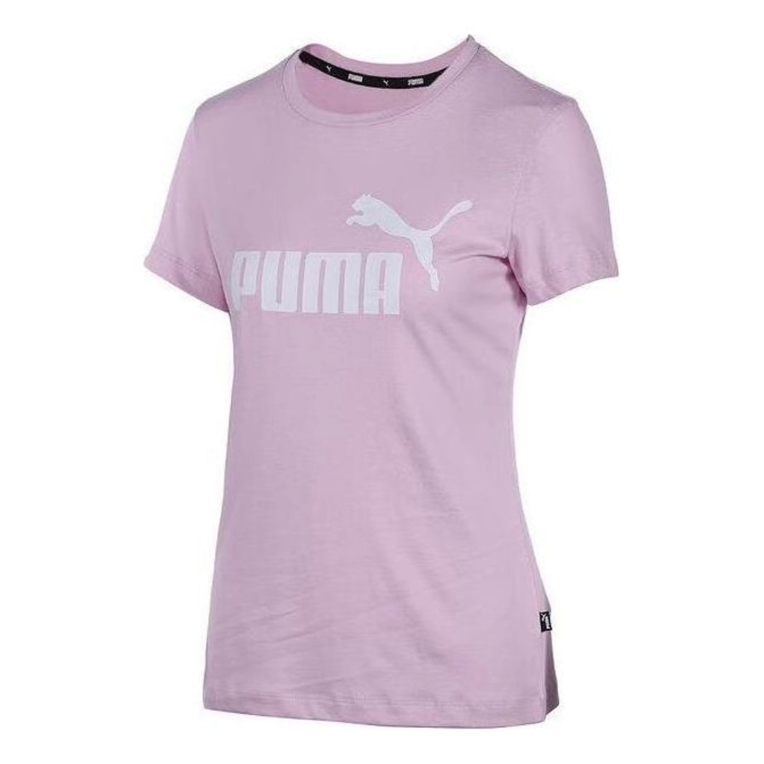 (WMNS) PUMA Comfortable Casual T-Shirt 'Purple White' 682247-60