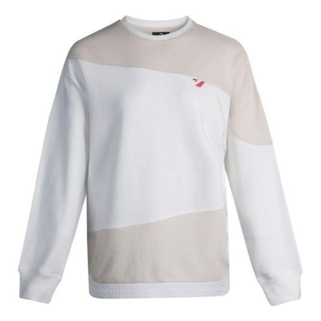 (WMNS) Converse Casual Sweatshirt Asia Sizing 'White Pink' 10019789-A03