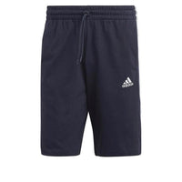 adidas Essentials Single Jersey 3-Stripes Shorts Asia Sizing 'Black White' IC9383