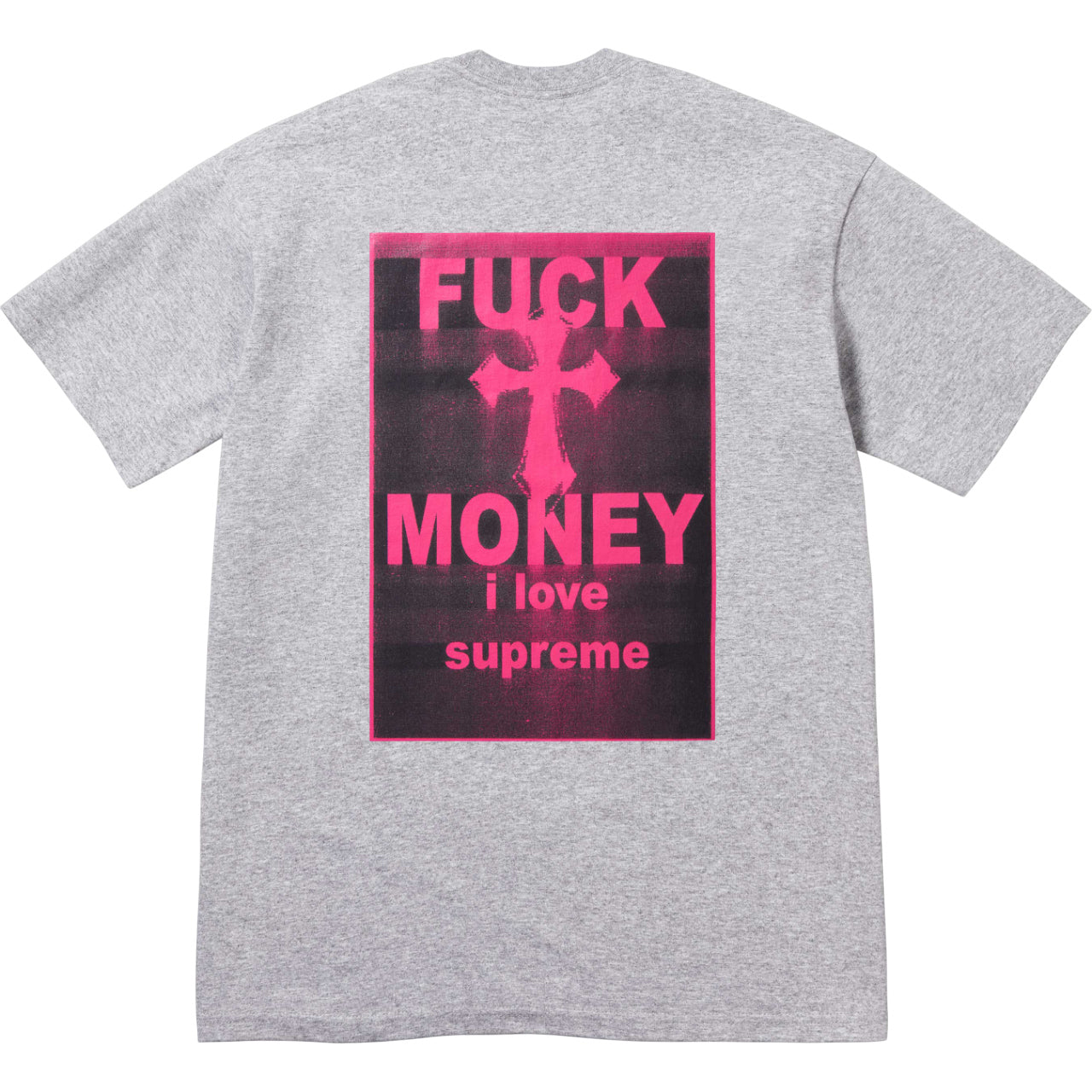 Supreme Fuck Money T-Shirt FW24 'Heather Grey' SUP-FW24-012-HG