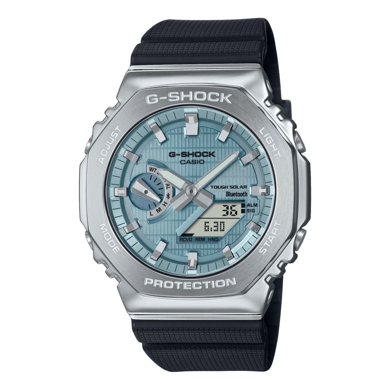 CASIO G-Shock G-Steel 2100 Series Analog-Digital 'Turquoise Silver Black' GBM-2100A-1A2