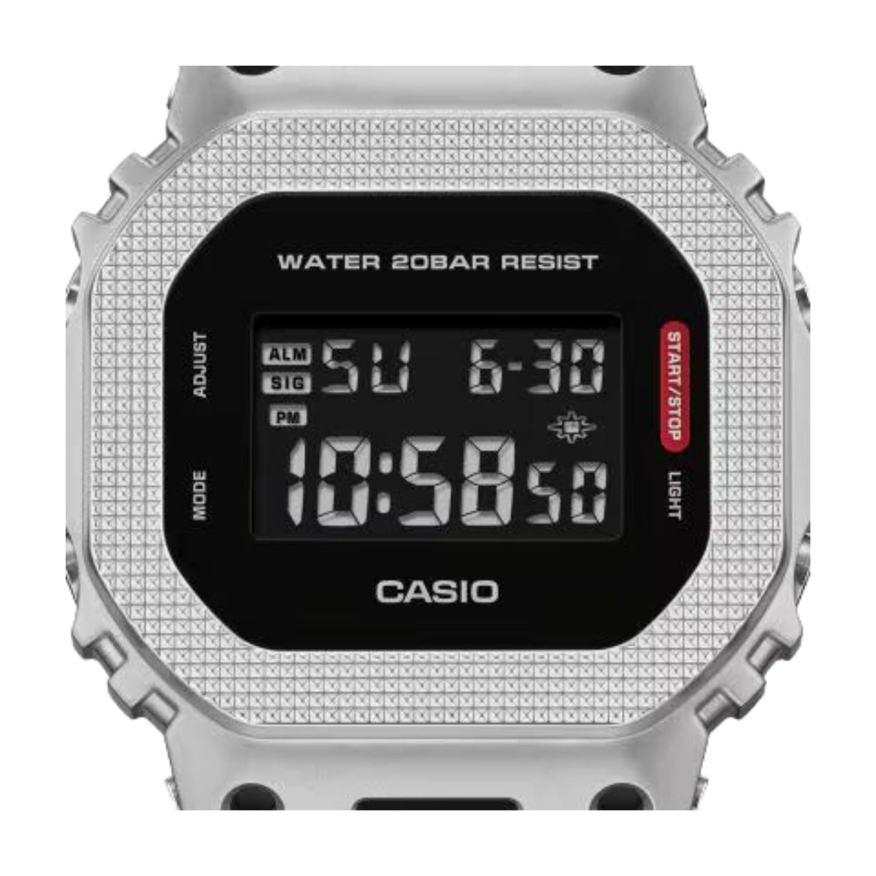 Casio G-STEEL Digital GM5600 Series 'Silver Black' GM5600M-1