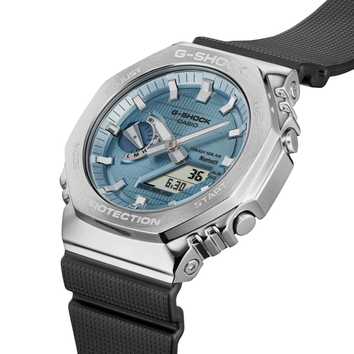 CASIO G-Shock G-Steel 2100 Series Analog-Digital 'Turquoise Silver Black' GBM-2100A-1A2