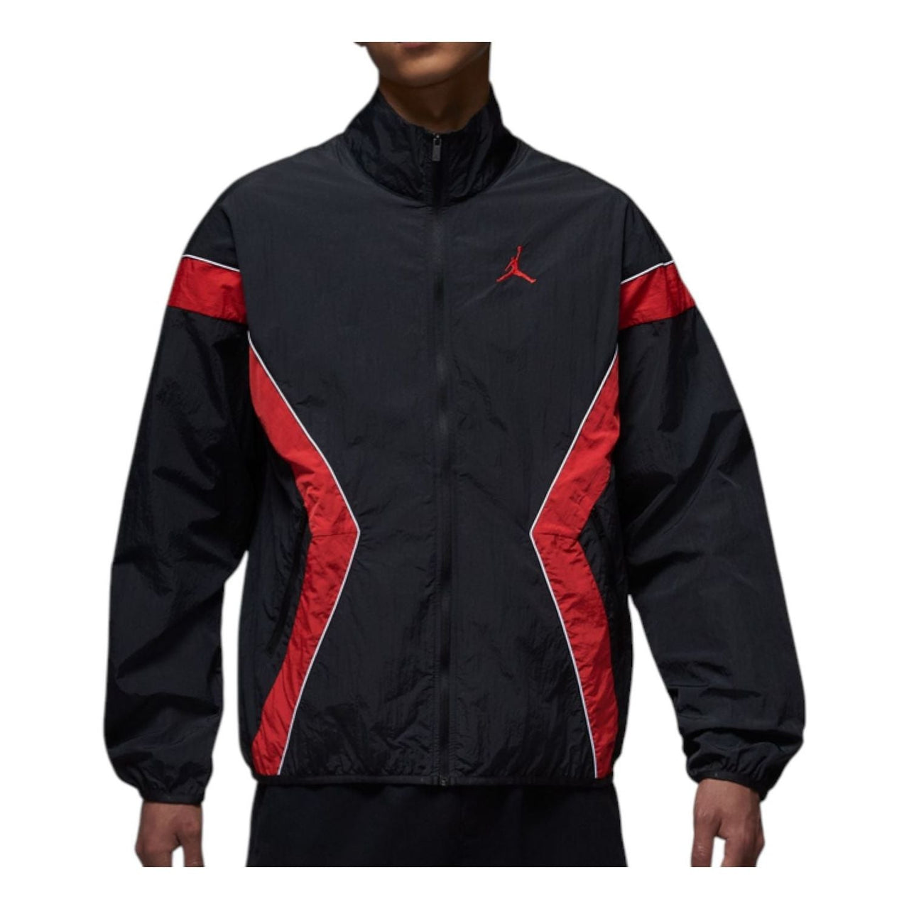 Air Jordan Brooklyn Draft Jacket 'Black Gym Red' IH2825-010