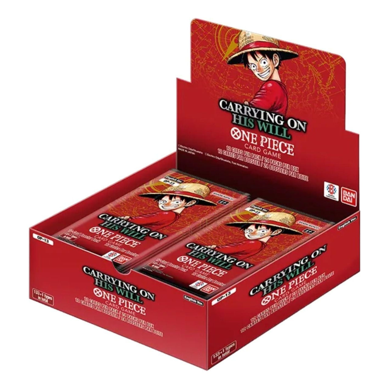 One Piece Card Eng. Carrying On His Will Booster Box Case 810158833531