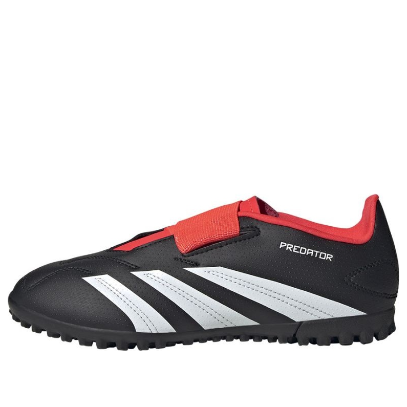 (GS) adidas Predator 24 Club Velcro TF 'Core Black Solar Red' IG5430