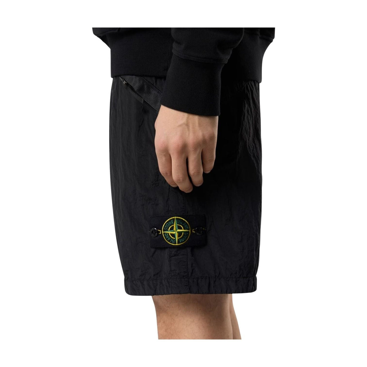 STONE ISLAND L100008 Nylon Metal ECONYL Shorts 'Black' L1S15L100008S0019V0029