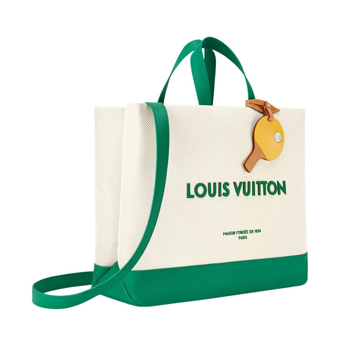 LOUIS VUITTON Shopper Tote MM 'Ecru White Grass Green' M29327