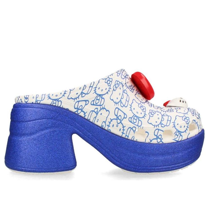 (WMNS) Crocs Hello Kitty Siren Clogs 'White Blue' 209451-100