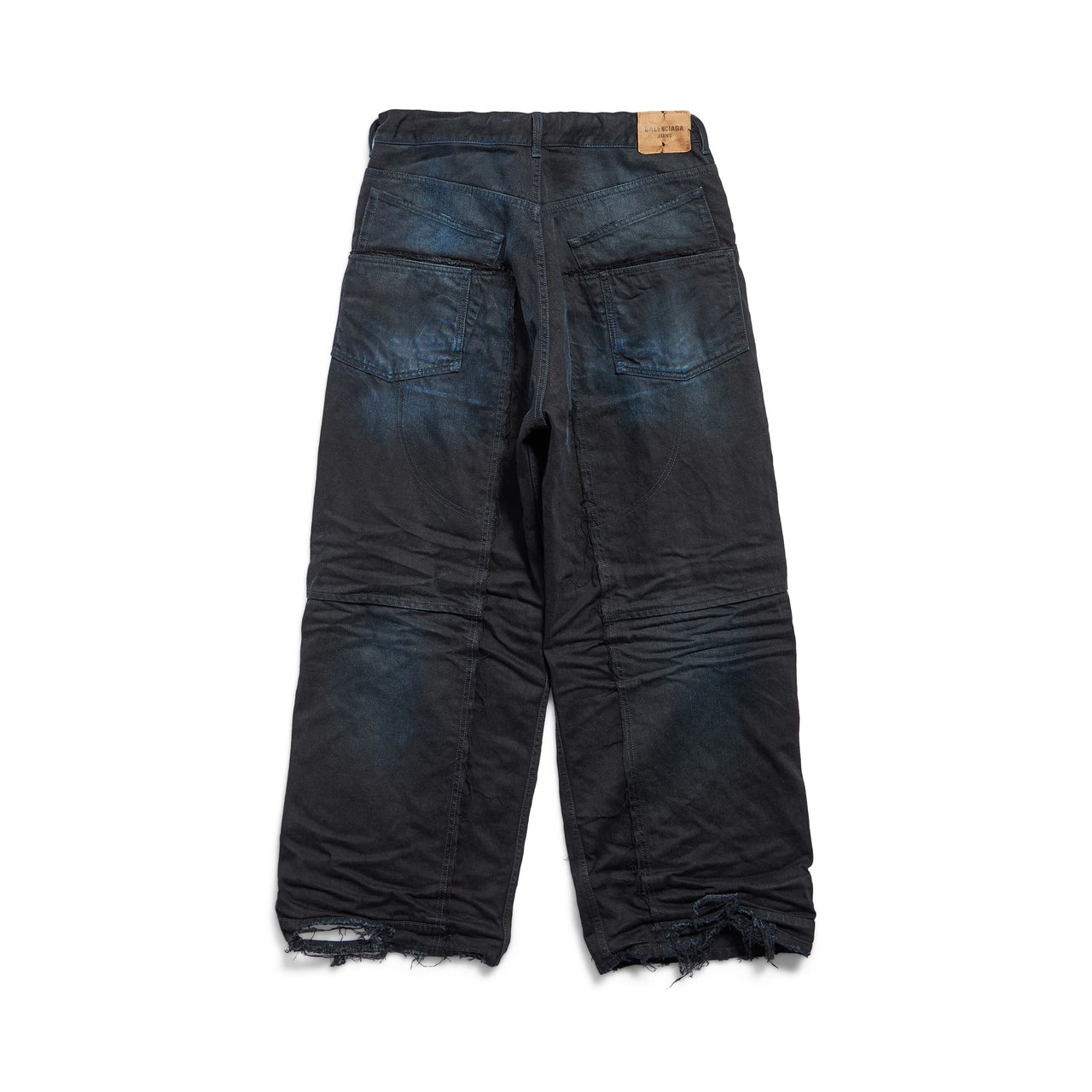 Balenciaga Double Knee Pants 'Dark Blue' 809444TRW587150