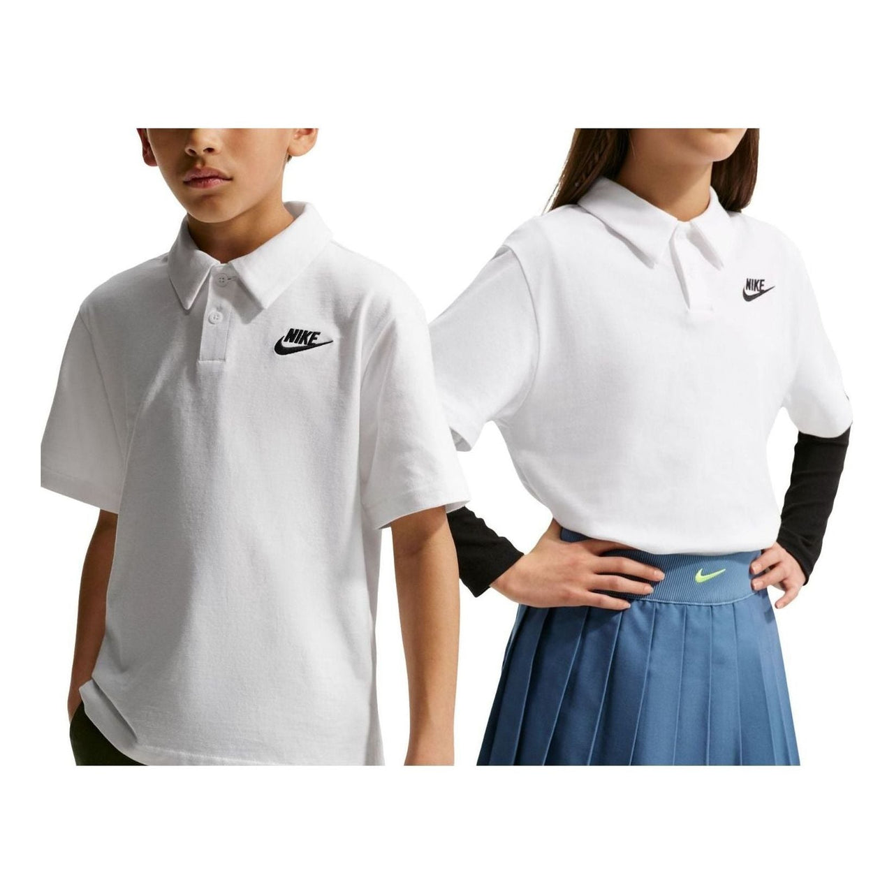 (GS) Nike Sportswear Club Polo 'White' IF2841-100