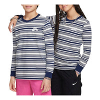 (GS) Nike SB Long Sleeve Skate T-Shirt 'Sail Navy' FZ4943-133