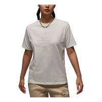 (WMNS) Air Jordan Paris Saint-Germain T-shirt Asia Sizing 'Sail' FV7749-133