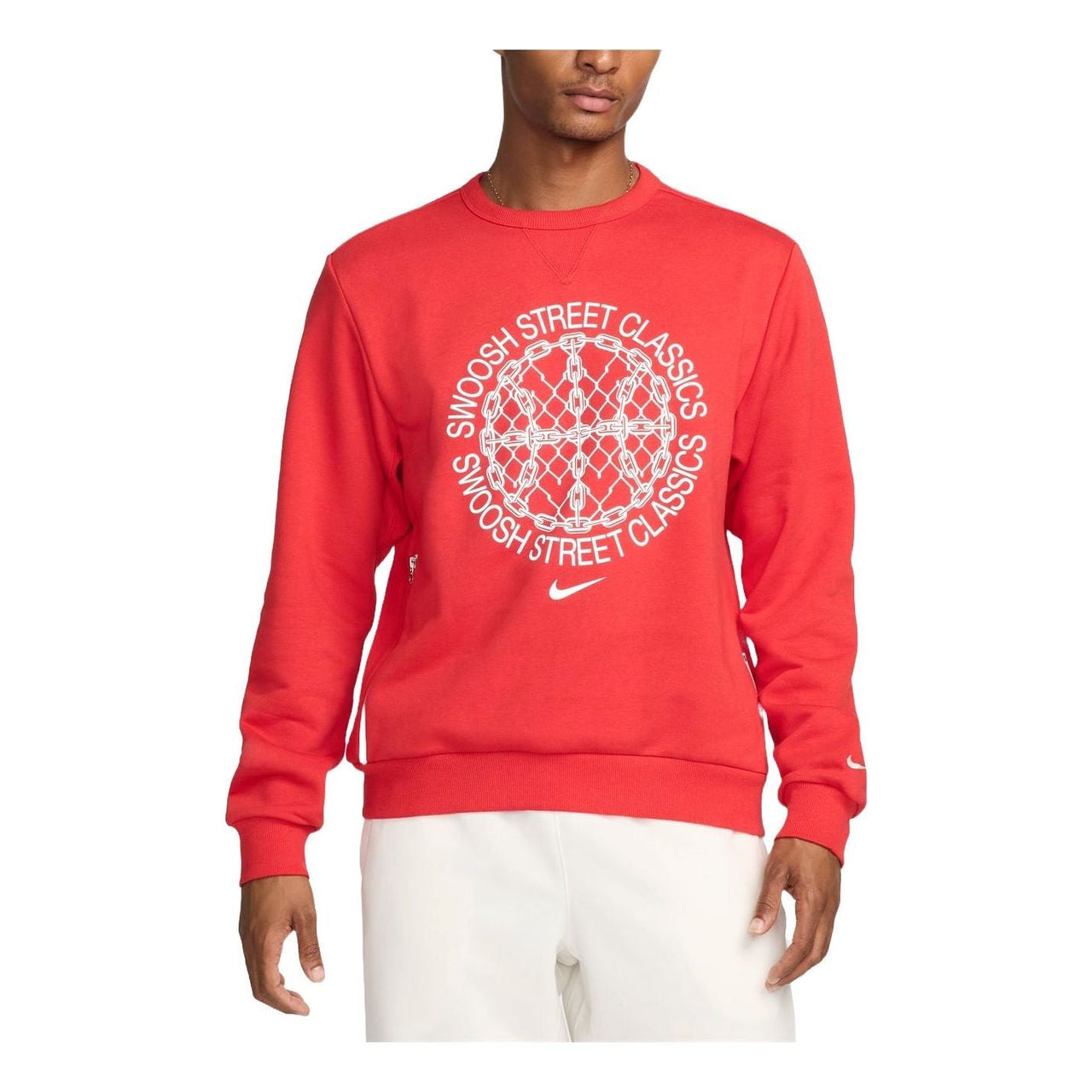 Nike Dri-FIT Basketball Crewneck Sweatshirt 'University Red' FZ0682-657