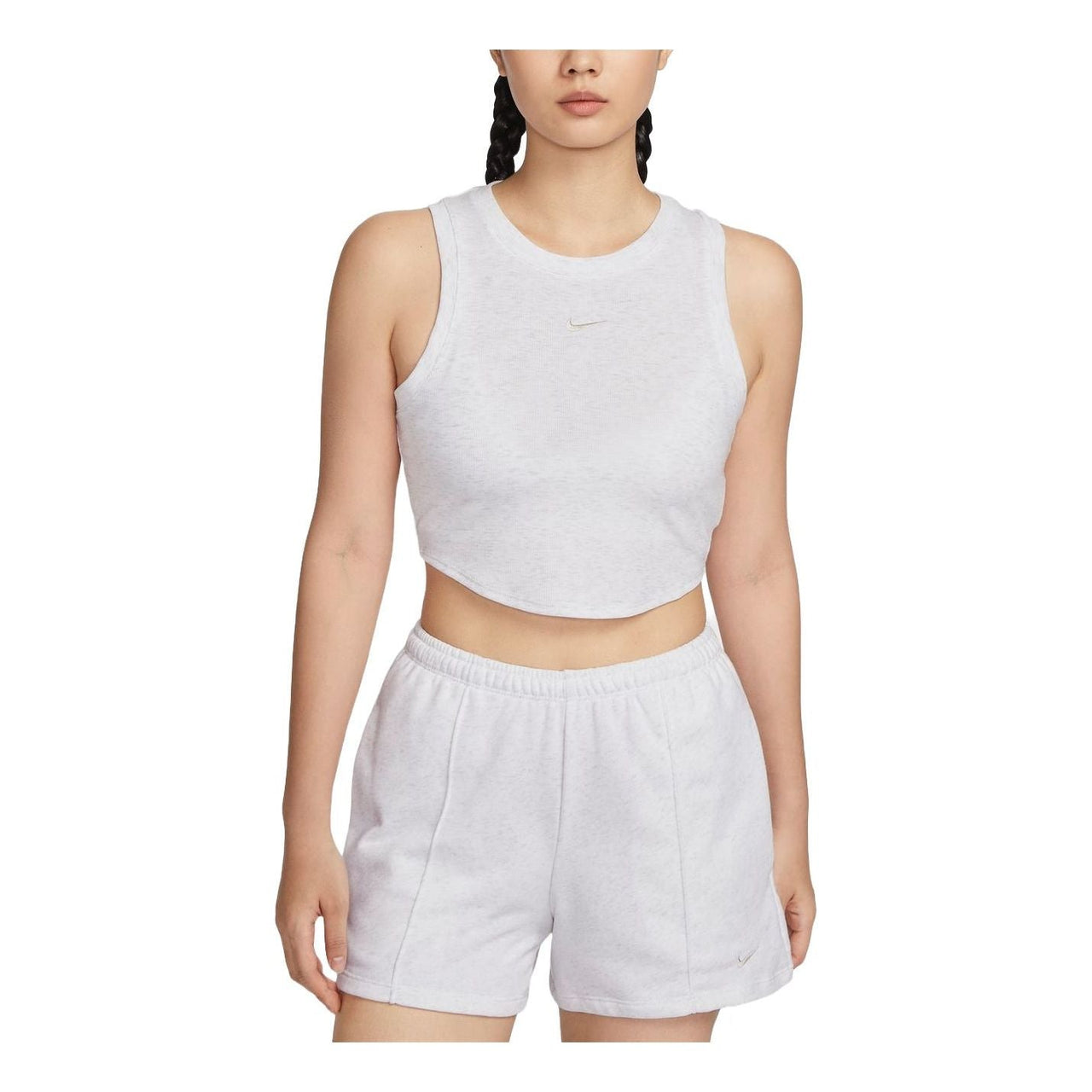 (WMNS) Nike Sportswear Essentials Tank Asia Sizing 'White Grey' FB8280-051