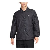 Nike Club Coaches' Jacket Asia Sizing 'Black White' FN3317-010
