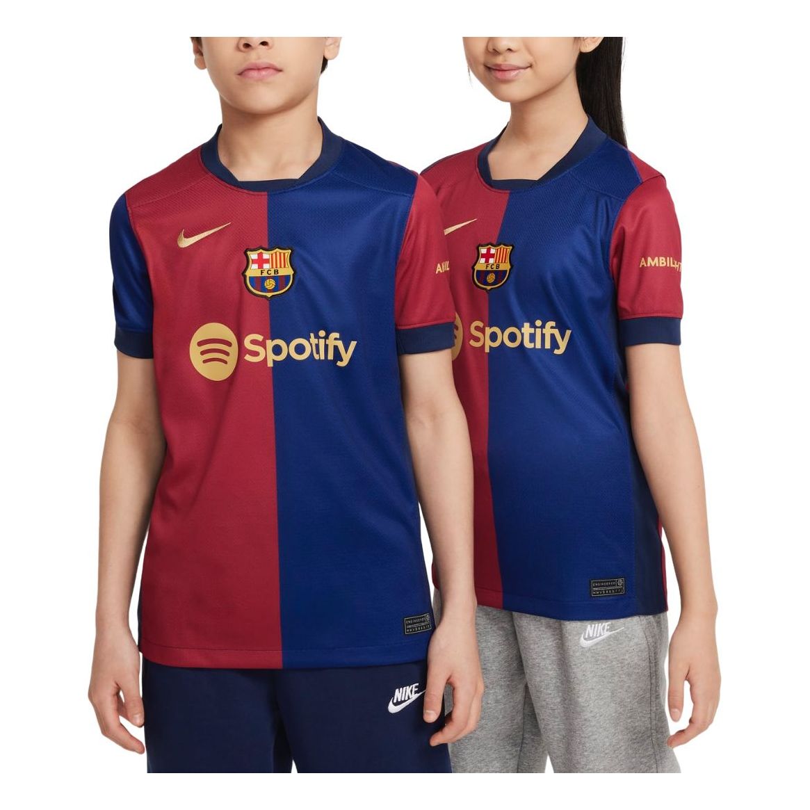(GS) Nike FC Barcelona 24/25 Home Jersey 'Blue Red' FN9153-456