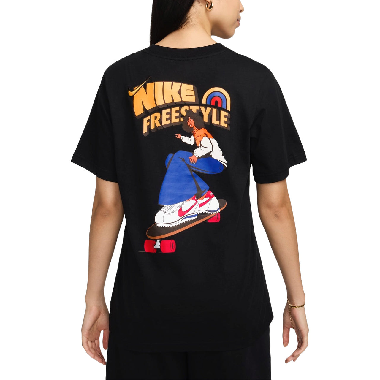 (WMNS) Nike Sportswear Loose T-shirt Asia Sizing 'Black' HM5024-010