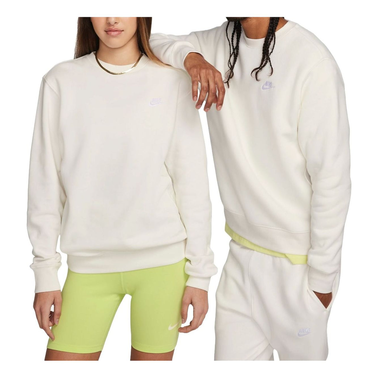 Nike Sportswear Club Fleece Crewneck Sweatshirt 'Sail White' BV2662-133