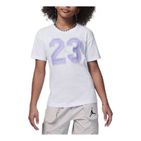 (GS) Air Jordan 23 Flight Graphic T-shirt 'White' HF2053-100