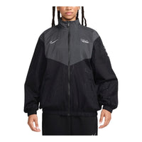 (WMNS) Nike Sportswear Breaking Windrunner Jacket Asia Sizing 'Black Anthracite' HF6069-010