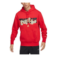 Nike Ja Club Fleece Basketball Hoodie Asia Sizing 'University Red Gold' FZ1039-657