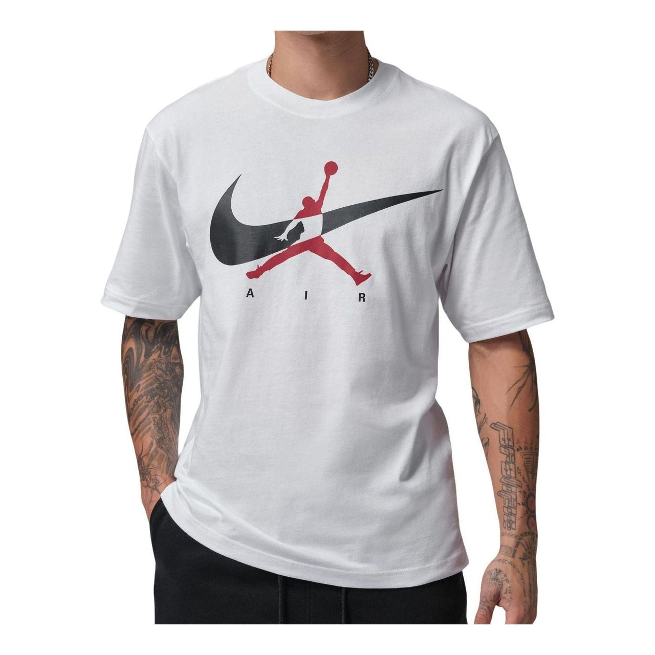 Air Jordan Brooklyn Jumpman T-Shirt 'White Black' IF3043-100