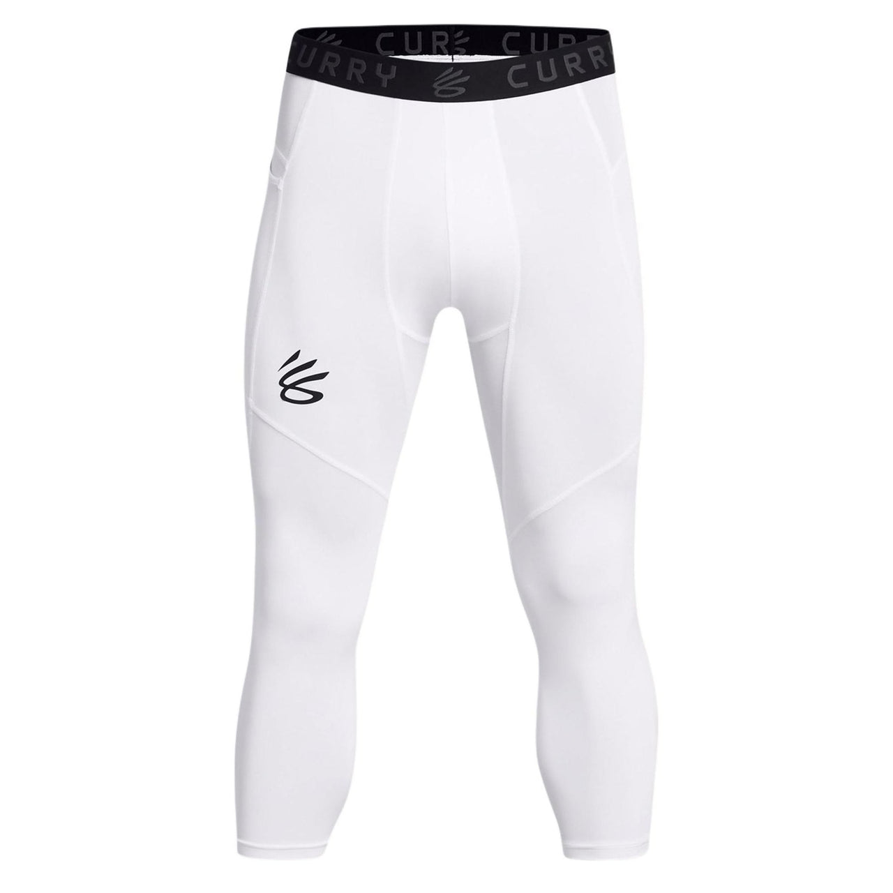 Under Armour Curry Brand 3/4 Comp Leggings 'White' 1379828-100