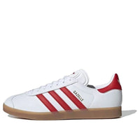 adidas Gazelle Leather 'White Red Gum' IH0377