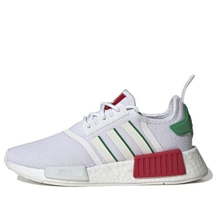 (GS) adidas NMD_R1 'White Green' HQ9987