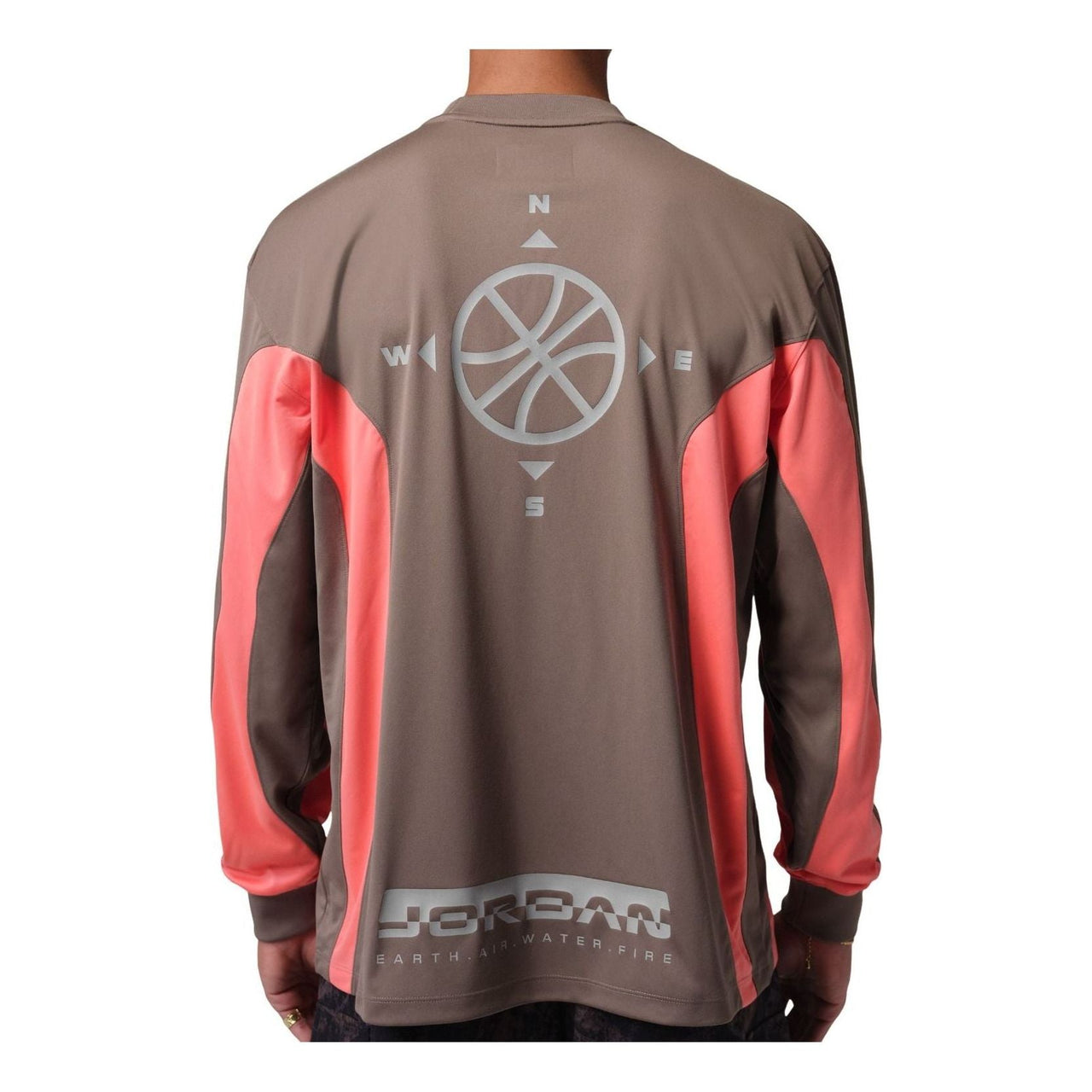 Air Jordan Brooklyn Hike Mike Graphic Jersey 'Olive Grey Light Wild Mango' IF1885-040