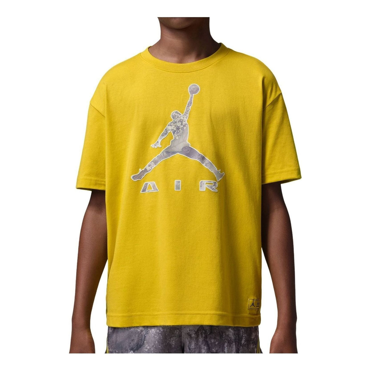 (GS) Jordan Brooklyn Realtree T-Shirt 'Bright Citron' 95G273-Y3X