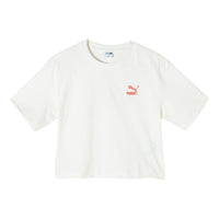 (WMNS) PUMA Swxp Dancemania T-Shirt 'White Red' 626862-65