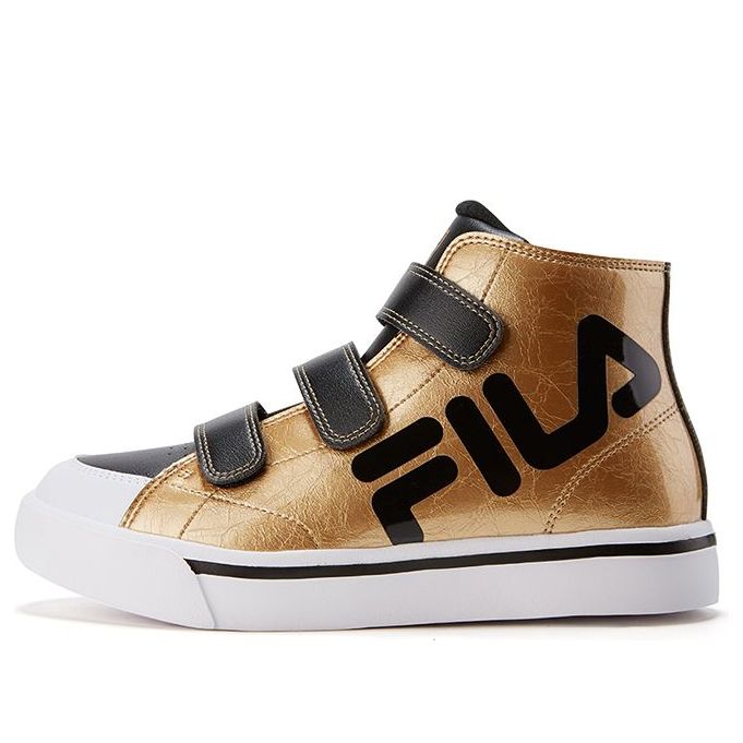 (GS) FILA Hook and Loop HighSneakers Gold K55B041380FGB