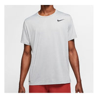 Nike Pro Short Sleeve Training Tops Breathable Quick Dry Gray CJ4612-084