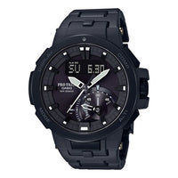 CASIO Quartz Sports Solar Powered Mens Black Analog/Digital Combo PRW-7000FC-1BPR