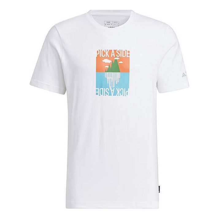adidas Polygiene Graphic T-shirt Asia Sizing 'White' IS0271
