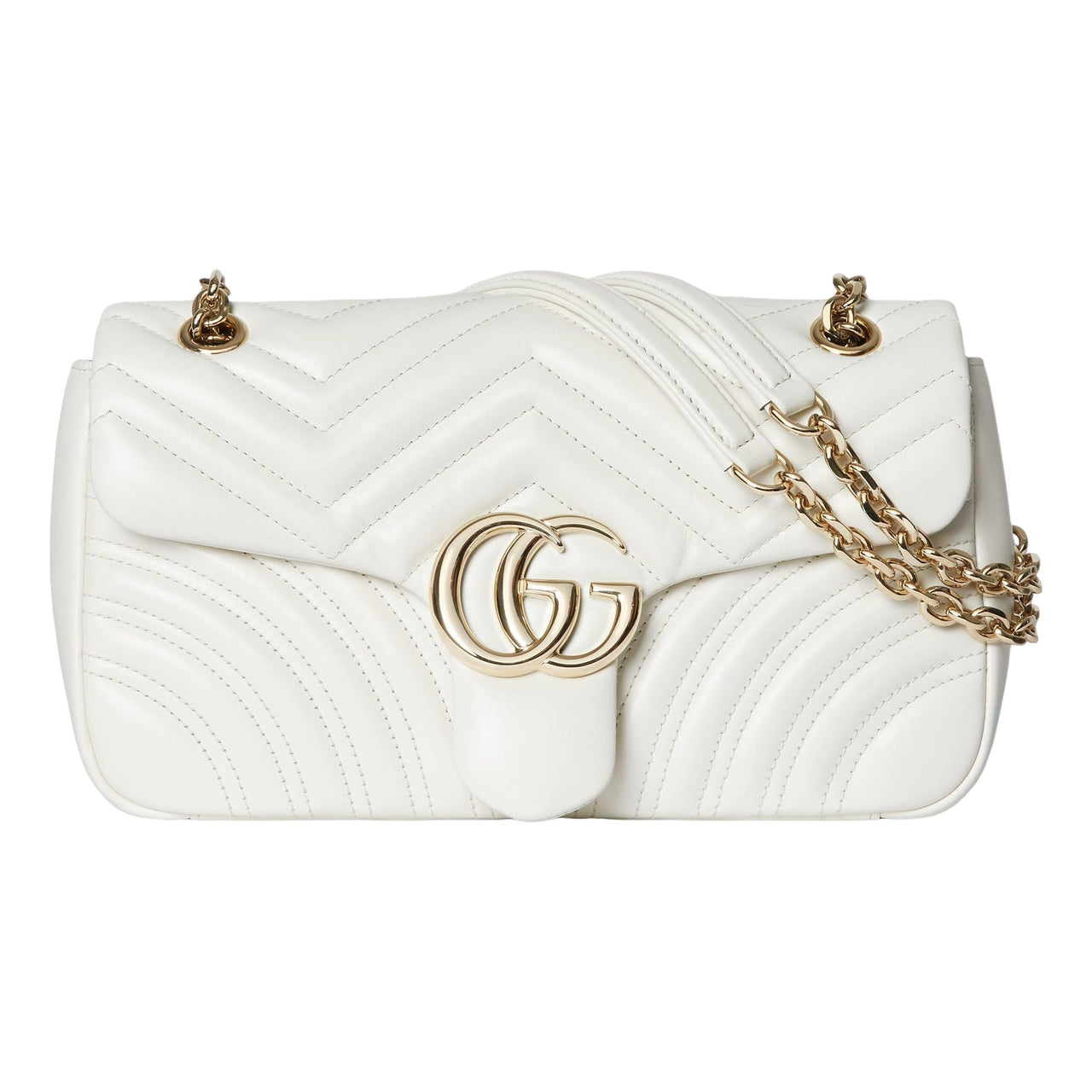 (WMNS) Gucci GG Marmont Medium Shoulder Bag 'White' 837267-AAE38-9050