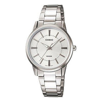 CASIO Waterproof Stainless Steel Strap Silver Analog LTP-1303D-7A
