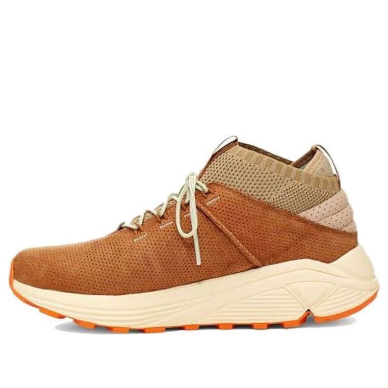 UGG Miwo Cowhide Breathable Mesh Sports Shoe Brown 1108039-OAK