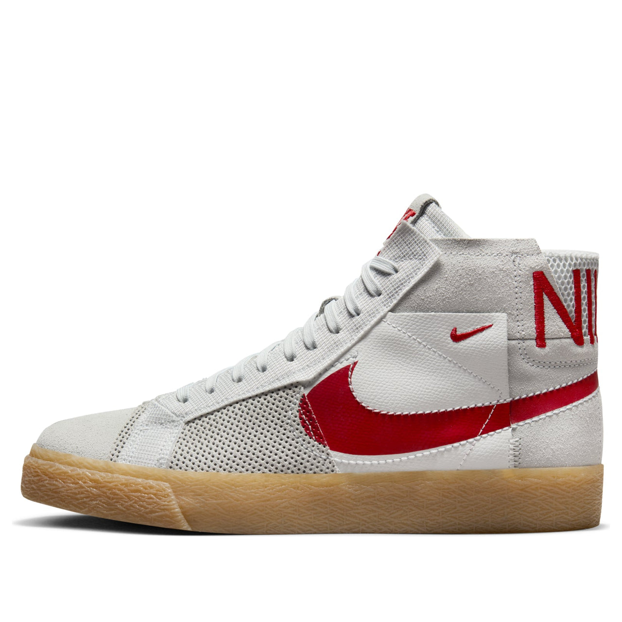 Nike SB Zoom Blazer Mid 'Deconstructed White University Red Gum' FD5113-100