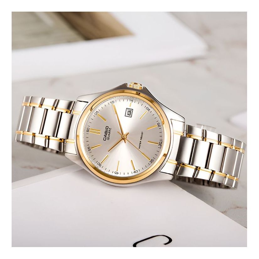 CASIO Waterproof Stainless Steel Strap Quartz Gold Analog LTP-1183G-7A