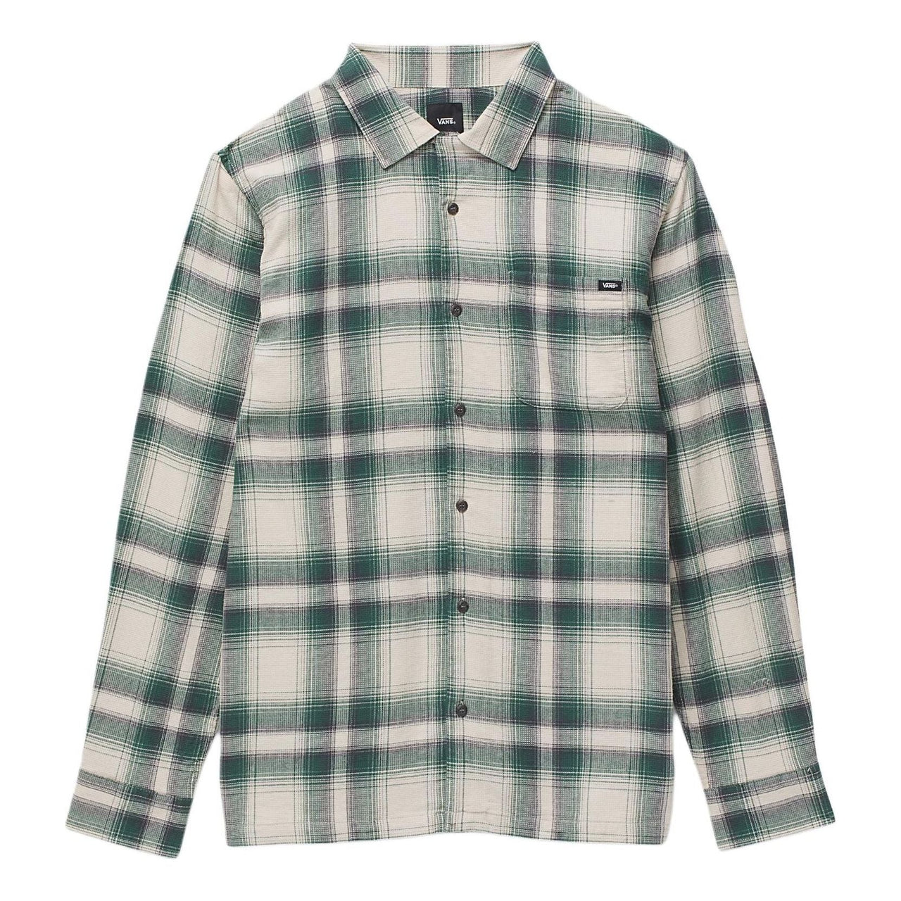 Vans Eastridge Long Sleeve Buttondown Shirt 'Oatmeal Green' VN000G78D01