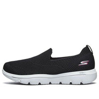 (WMNS) Skechers Go Walk Evolution Ultra Loafers Black/White 15761-BKW